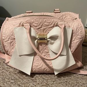 Betsy Johnson Weekender bag.